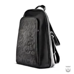 Floral Persian Leather Backpack for Girls