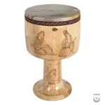 Persian Pyrographed Tombak: Helmi Design 3