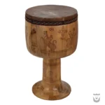 Persian Pyrographed Tombak: Helmi Masterpiece