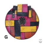 Elegant Persian Round Handmade Leather Bag