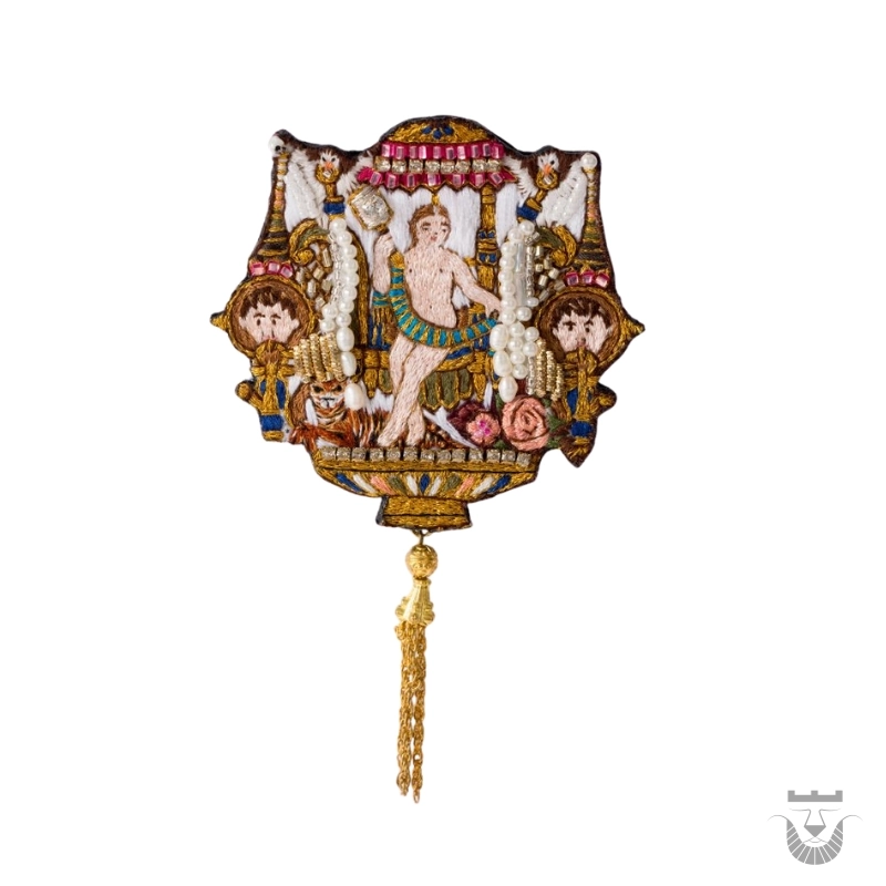 Stunning Handmade Persian Angel Brooch