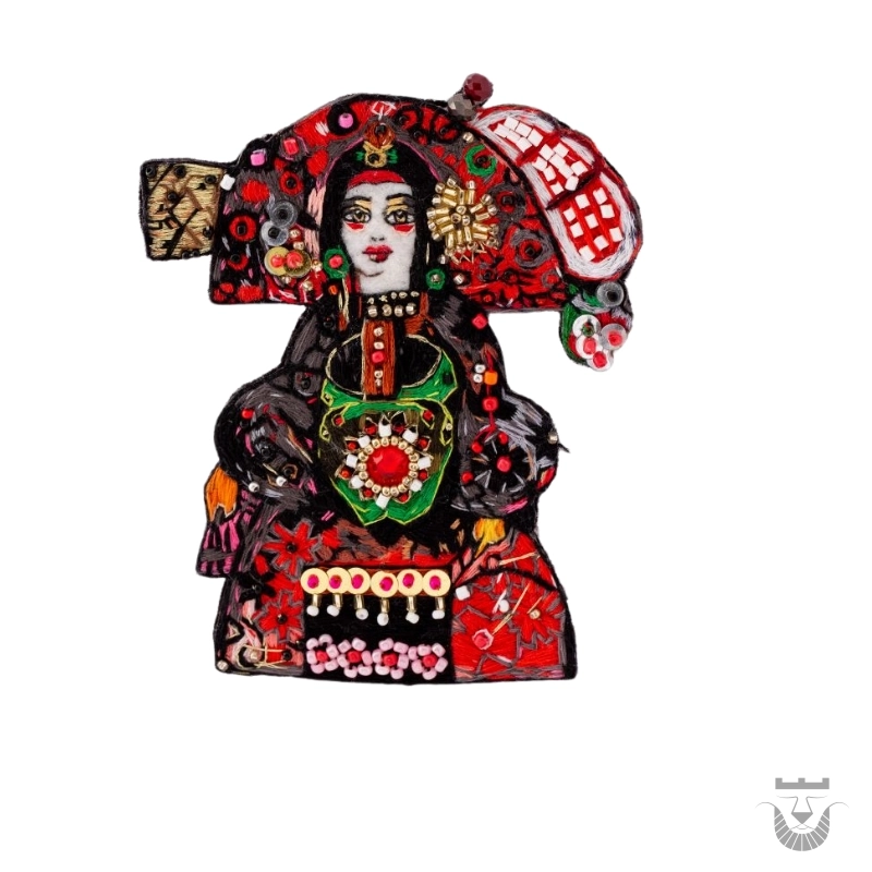 Unique Handmade Persian Brooch