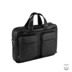 Luxurious Black Persian Classic Leather Briefcase