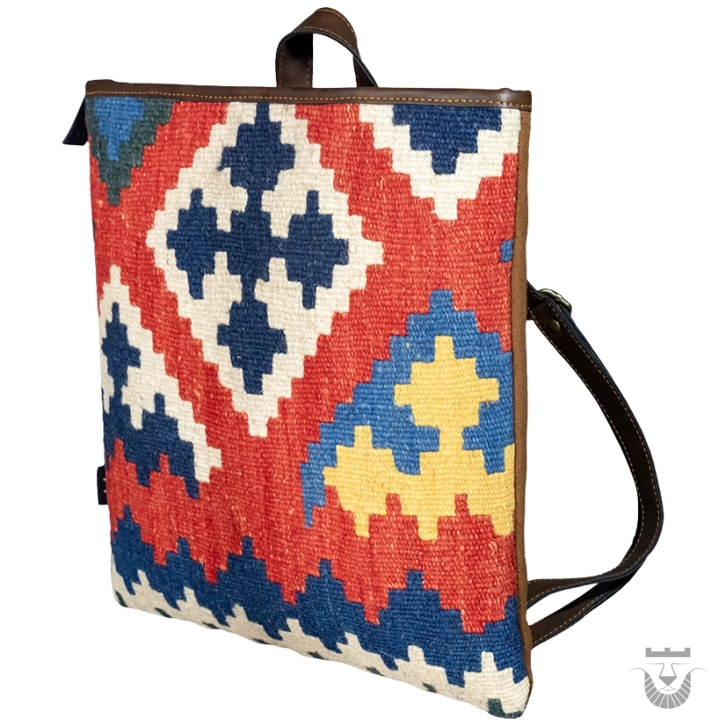Exquisite Handcrafted Persian Kilim Backpack