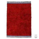 Crimson Persian Kilim: A Vibrant Masterpiece