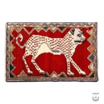 Exquisite Handwoven Shiraz Gabbeh with Lion Design