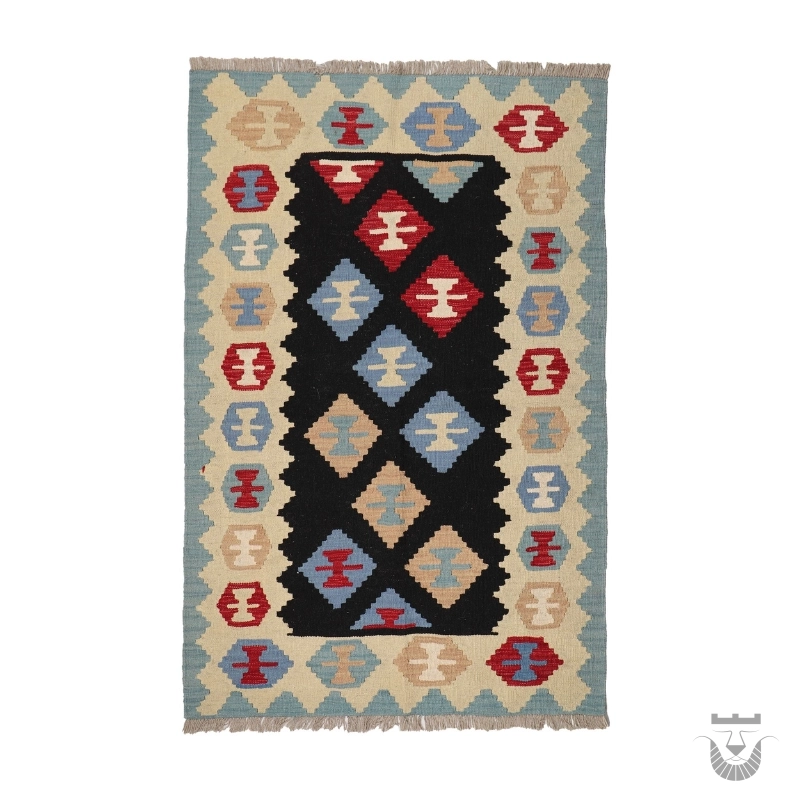 Persian Kilim Rug: Authentic Qasqhai Design