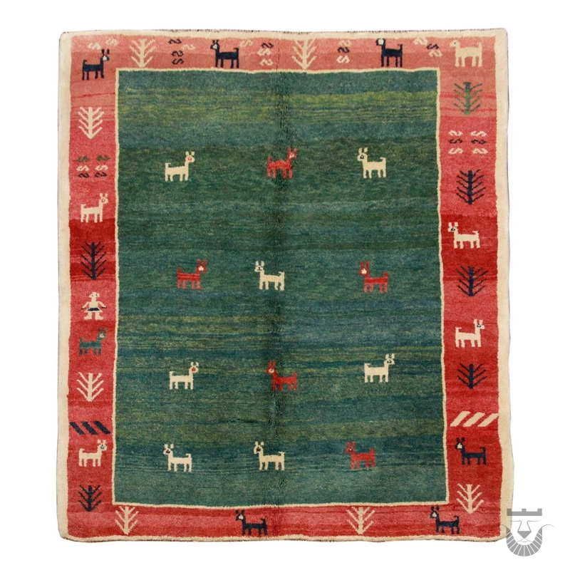 Unique Handwoven Khorasan Persian Gabbeh