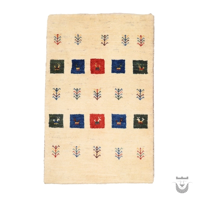 Shiraz Handwoven Gabbeh with Mahram Pattern