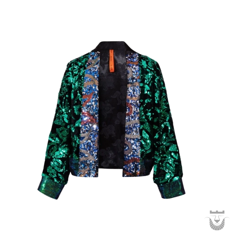 Exceptional Emerald Green Persian Handcrafted Coat for Her