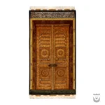 Unique and Luxurious Tabriz Handwoven Carpet with Kaaba Door Design