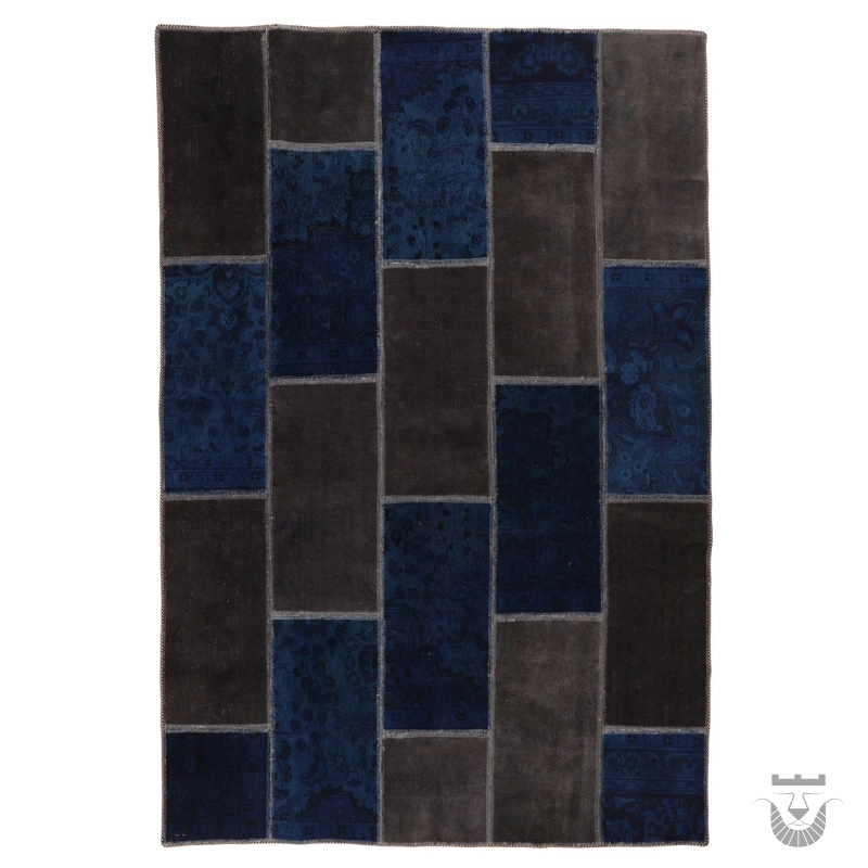 Dyed Handwoven Iranian Vintage Carpet