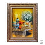 A Timeless Masterpiece: Silk Haft Sin Persian Tapestry