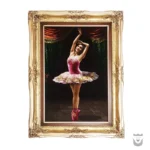 Authentic Hand-Woven Persian Silk Ballerina Tapestry