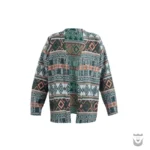 Exquisite Green Persian Mohair Wool Coat for Women