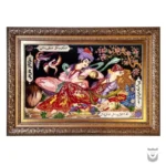 Authentic Tabriz Silk Rug with Layla and Majnun Motif
