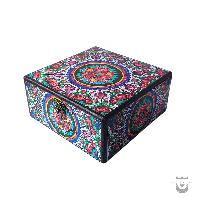 Elegant Tea Box with Persian Motifs