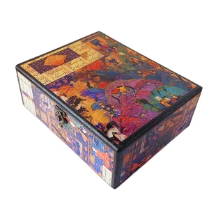 A Vintage Treasure: Elegant Persian Wooden Storage Box