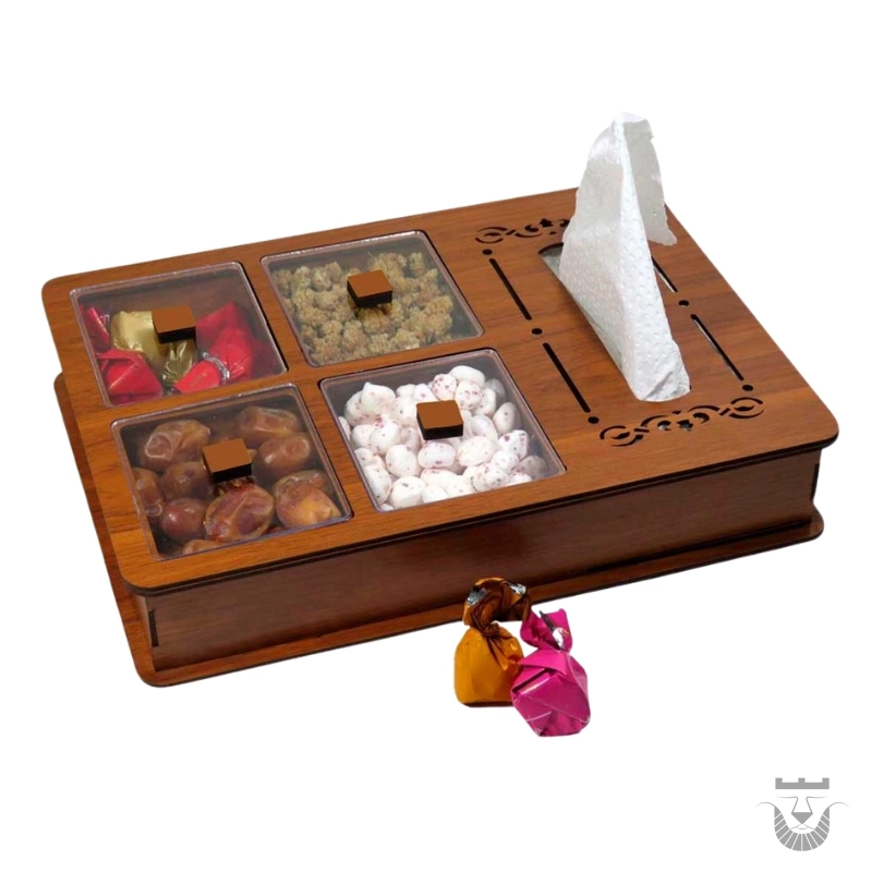 Wooden Persian Box with Napkin Holder