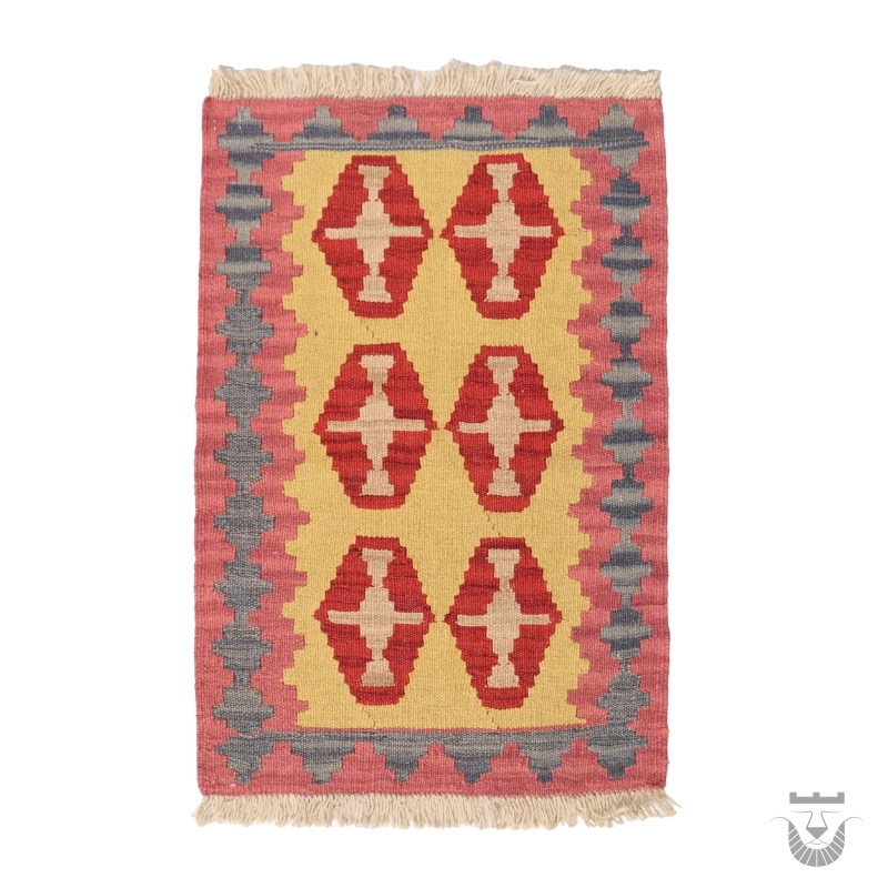 Authentic Qashqai Kilim: Handwoven Persian Rug