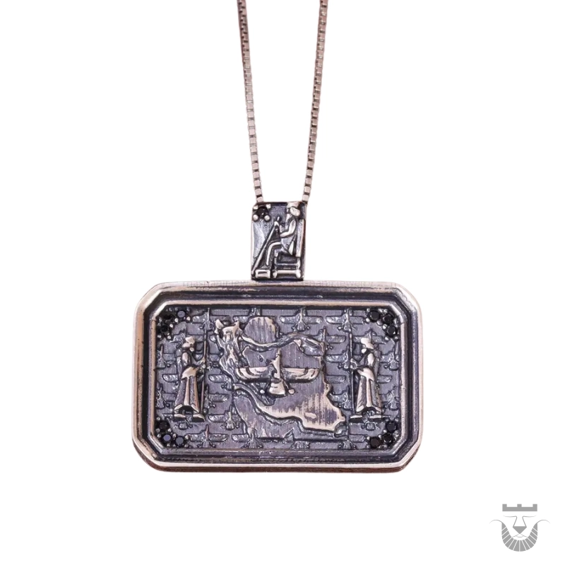Sterling Silver Achaemenid Pendant Necklace