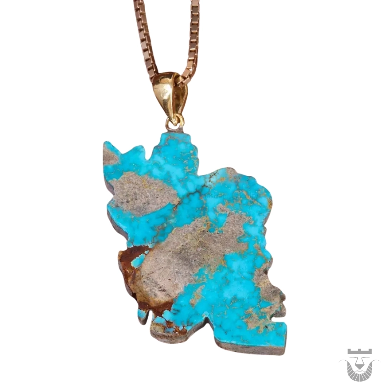 Exquisite Handmade Turquoise Necklace, Inspired by Iran