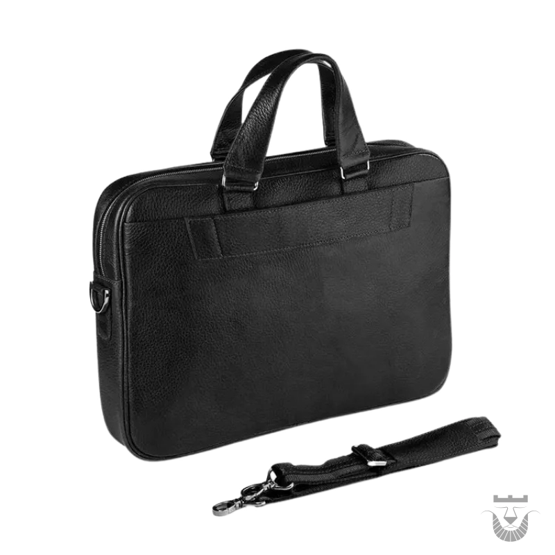 Luxurious Black Persian Classic Leather Briefcase
