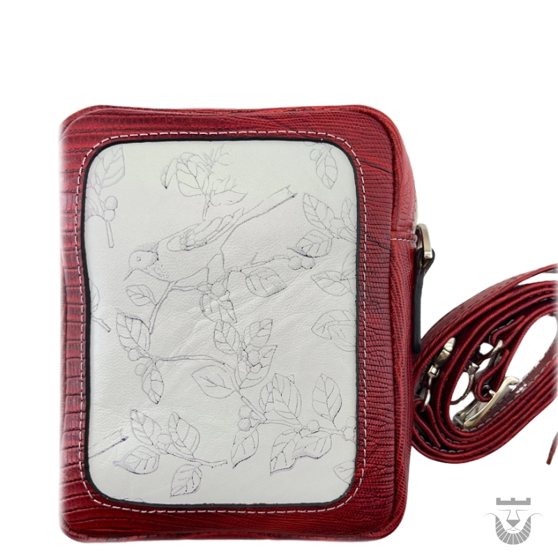 Persian Floral and Bird Motif Shoulder Bag
