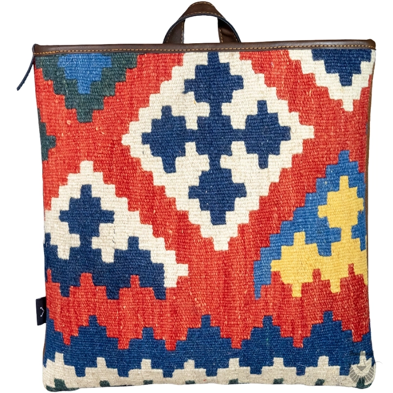 Exquisite Handcrafted Persian Kilim Backpack