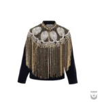 Luxurious Persian Sequin-Embellished Velvet Coat