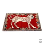 Exquisite Handwoven Shiraz Gabbeh with Lion Design