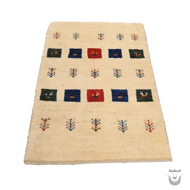 Shiraz Handwoven Gabbeh with Mahram Pattern