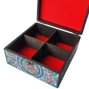 Elegant Tea Box with Persian Motifs