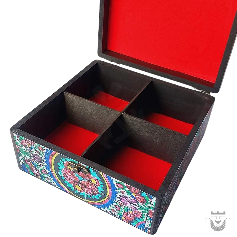 Elegant Tea Box with Persian Motifs