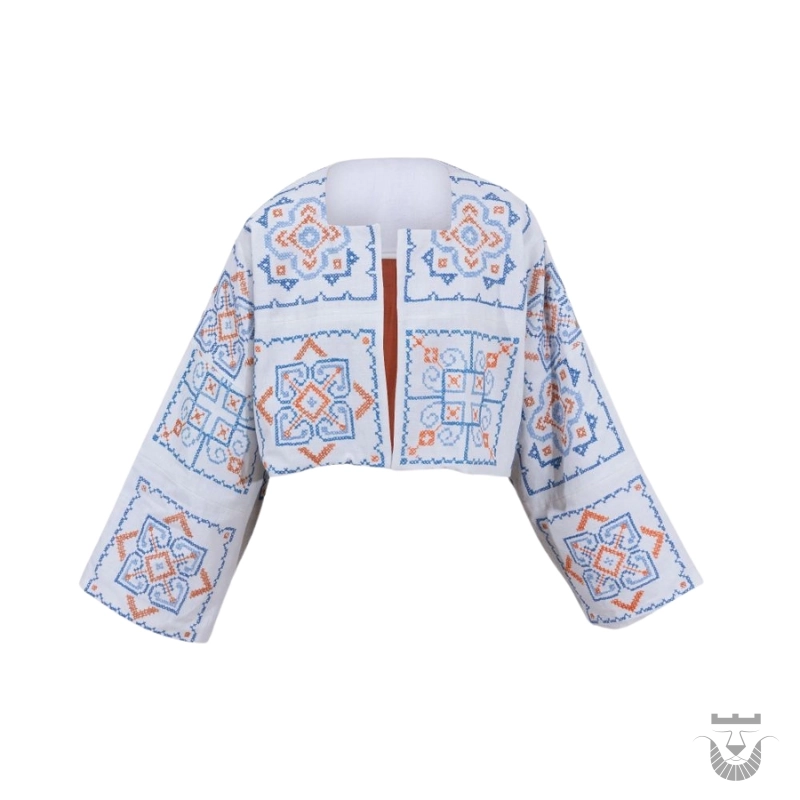 Elegant Handmade Persian Linen Coat for Her