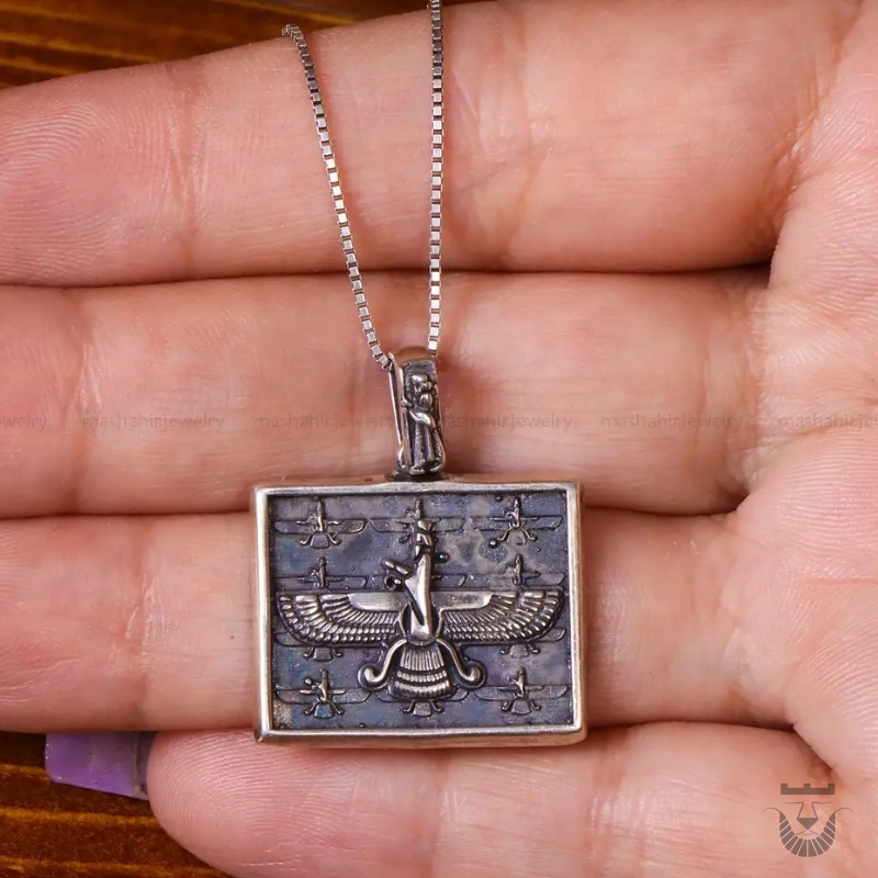 Unique Ancient Persian Faravahar Pendant