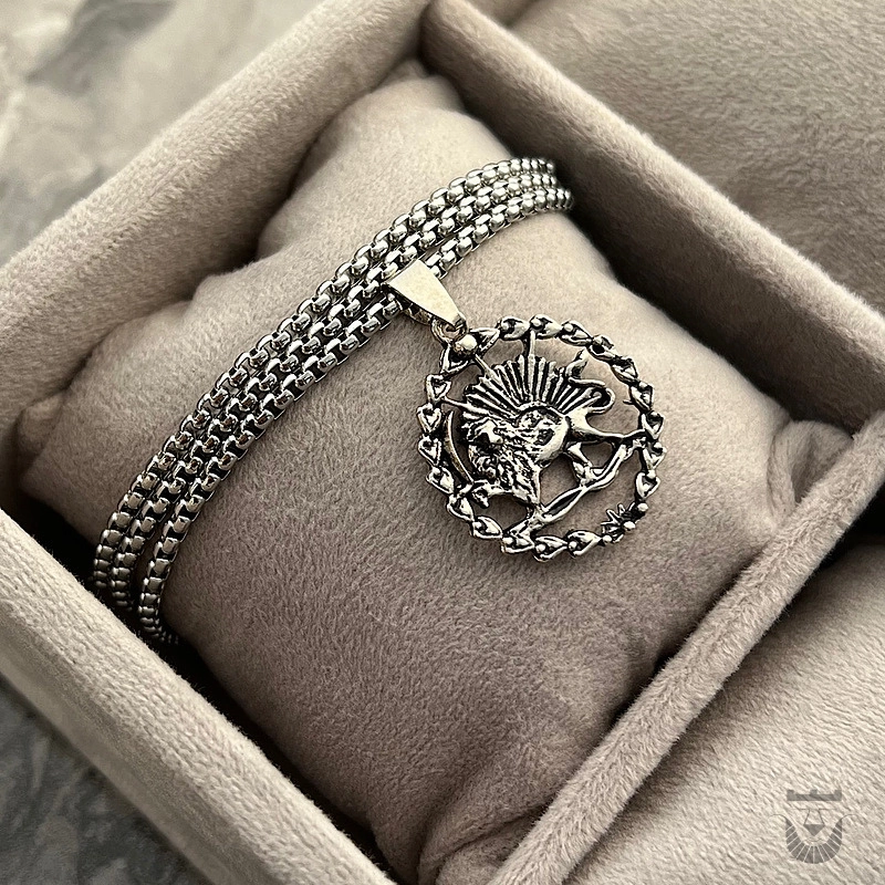 Exquisite Lion and Sun Necklace