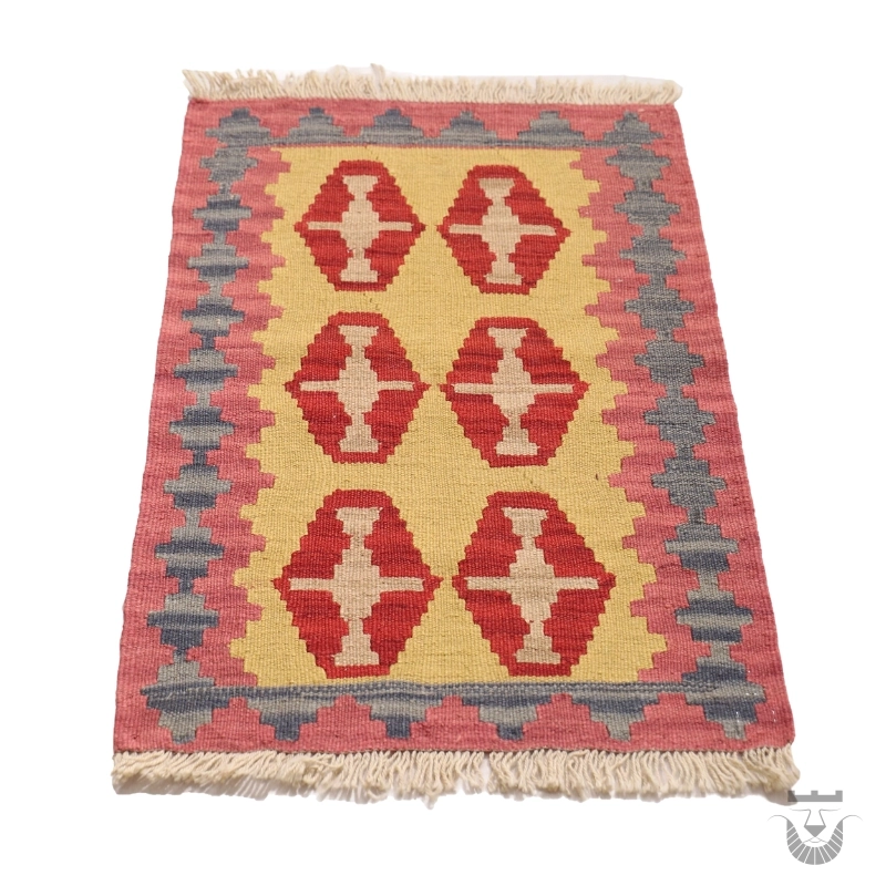 Authentic Qashqai Kilim: Handwoven Persian Rug
