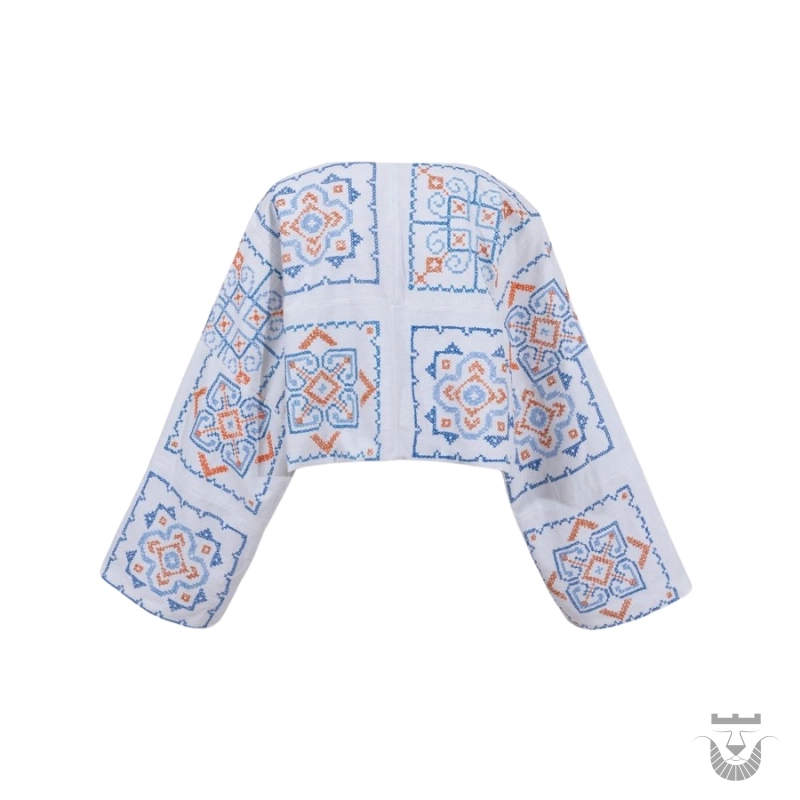 Elegant Handmade Persian Linen Coat for Her