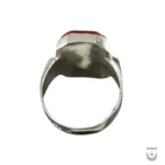 Islamic Ring with Red Agate and Imam Javad Amulet