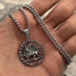 Exquisite Lion and Sun Necklace