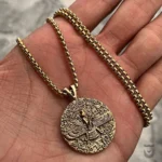 Persian Gold Faravahar Necklace