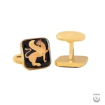 Persian Cufflinks: Square Winged Lion