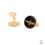 24K Gold Plat Persian Faravahar Cufflink