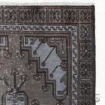 Authentic Grey Dyed Vintage Persian Carpet