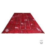 Red Dyed Vintage Handwoven Iranian Carpet