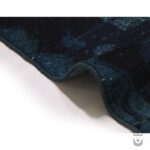 Handwoven Blue Dyed Persian Vintage Carpet