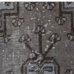 Authentic Grey Dyed Vintage Persian Carpet