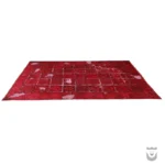 Red Dyed Vintage Handwoven Iranian Carpet