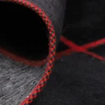 Stunning 40 Piece Black and Red Vintage Persian Carpet
